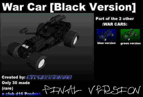 War Car Black Version thumbnail