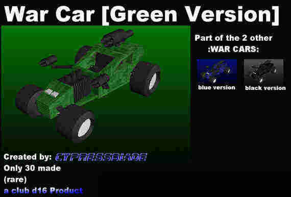 War Car Green Version thumbnail
